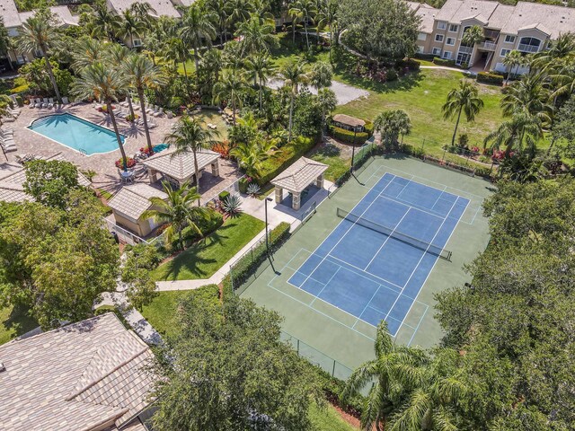 236 Village Blvd Unit 1303, Tequesta, FL 33469 - bird's eye view of a pool area