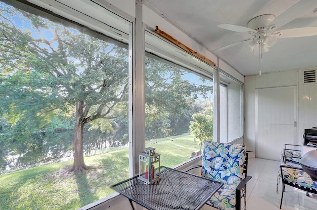 130 Lake Meryl Dr Unit 226, West Palm Beach, FL 33411 - sunroom / solarium with a ceiling fan