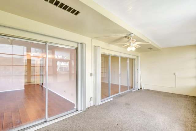 5730 Fernley Dr E Unit 28, West Palm Beach, FL 33415 - unfurnished sunroom with a ceiling fan
