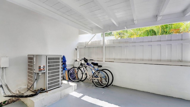 218 NE 10th St, Delray Beach, FL 33444 - view of patio / terrace featuring central AC