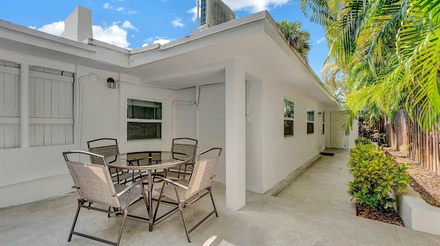 218 NE 10th St, Delray Beach, FL 33444 - view of patio / terrace featuring outdoor dining space