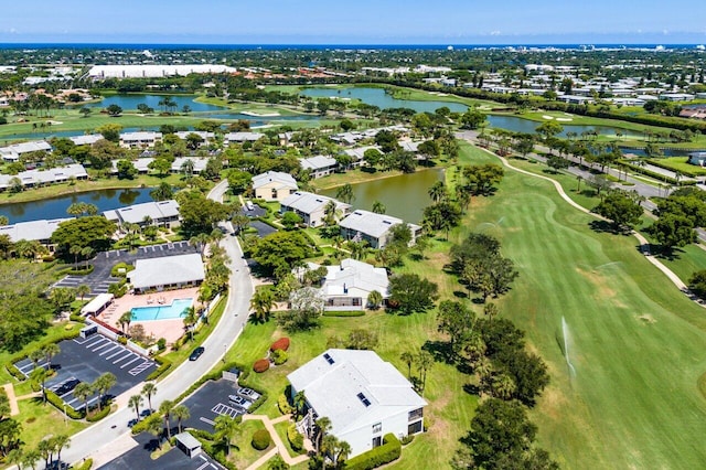 65 Eastgate Dr Unit B, Boynton Beach, FL 33436 - aerial overview of property's location with a local golf course, a nearby body of water, and nearby suburban area