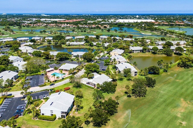 65 Eastgate Dr Unit B, Boynton Beach, FL 33436 - aerial view of property's location with a large body of water, nearby suburban area, and a golf club