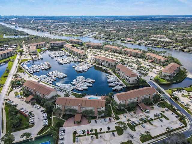 1401 Tidal Pointe Blvd Unit 405, Jupiter, FL 33477 - bird's eye view of a nearby body of water and numerous boat docks