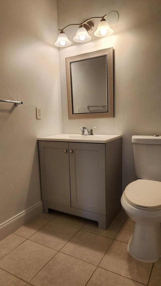 164 Meadows Dr, Boynton Beach, FL 33436 - half bath featuring vanity and tile patterned flooring