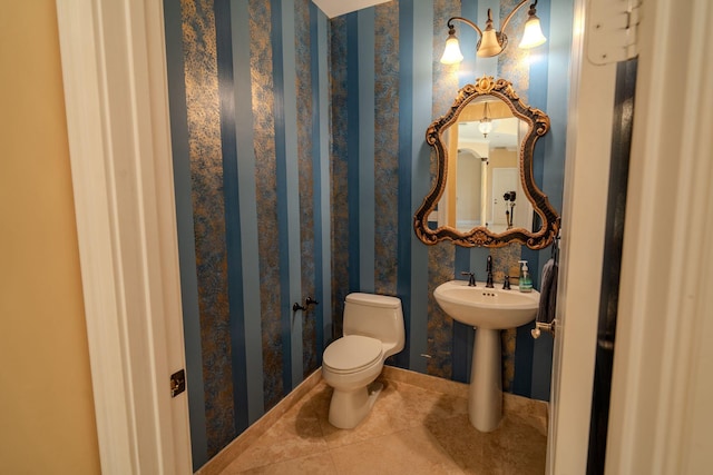 8979 Three Rail Dr, Boynton Beach, FL 33472 - bathroom featuring tile patterned floors and toilet