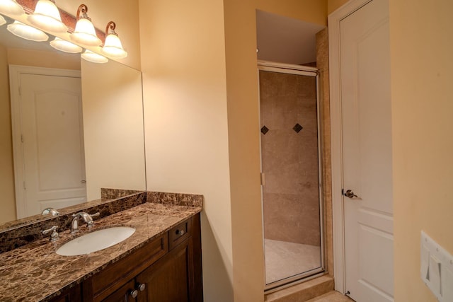 8979 Three Rail Dr, Boynton Beach, FL 33472 - bathroom with a shower stall and vanity