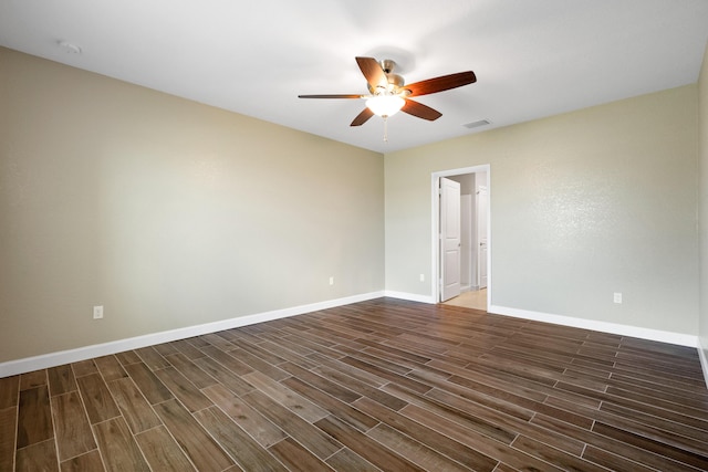 852 Gairloch Ln, Fort Pierce, FL 34947 - unfurnished room with ceiling fan, wood finished floors, and baseboards