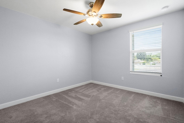 852 Gairloch Ln, Fort Pierce, FL 34947 - unfurnished room with a ceiling fan, carpet floors, baseboards, and a smoke detector