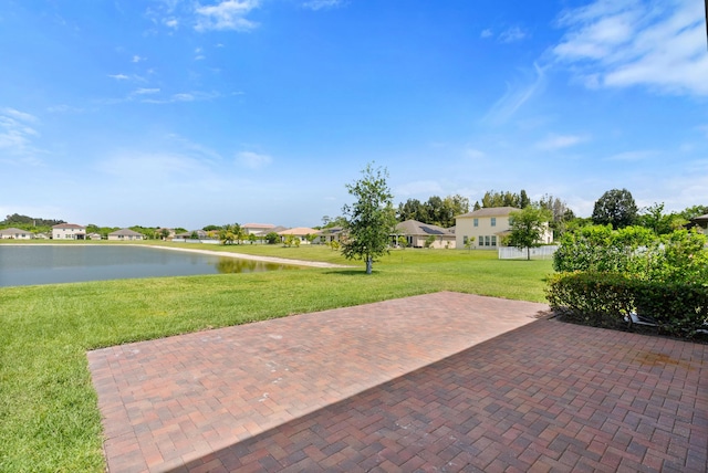 852 Gairloch Ln, Fort Pierce, FL 34947 - view of patio / terrace featuring a residential view and a water view