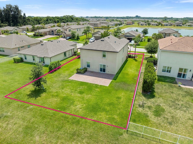 852 Gairloch Ln, Fort Pierce, FL 34947 - aerial view of residential area featuring a large body of water and property boundaries highlighted
