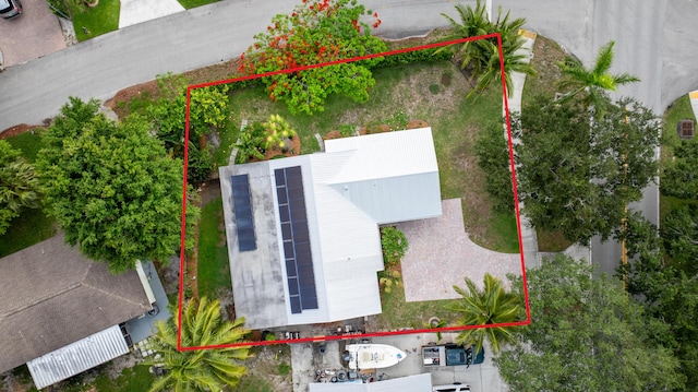454 Tequesta Dr, Tequesta, FL 33469 - aerial view of property and surrounding area featuring property parcel outlined