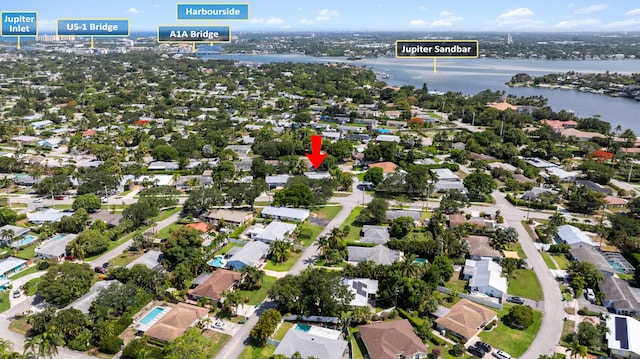 454 Tequesta Dr, Tequesta, FL 33469 - view of property location featuring a nearby body of water and nearby suburban area