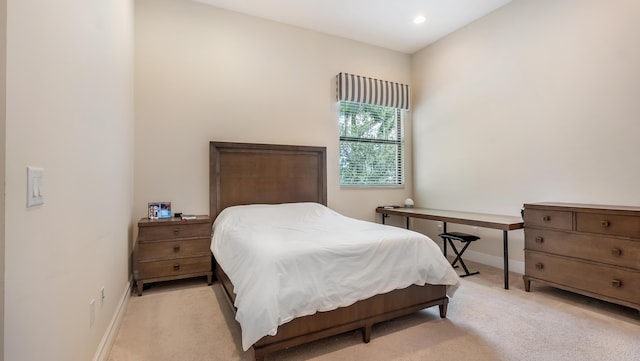 8520 Lewis River Rd, Delray Beach, FL 33446 - bedroom with light colored carpet, baseboards, and recessed lighting