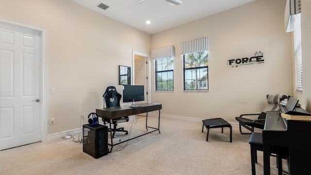 8520 Lewis River Rd, Delray Beach, FL 33446 - home office featuring carpet flooring and baseboards