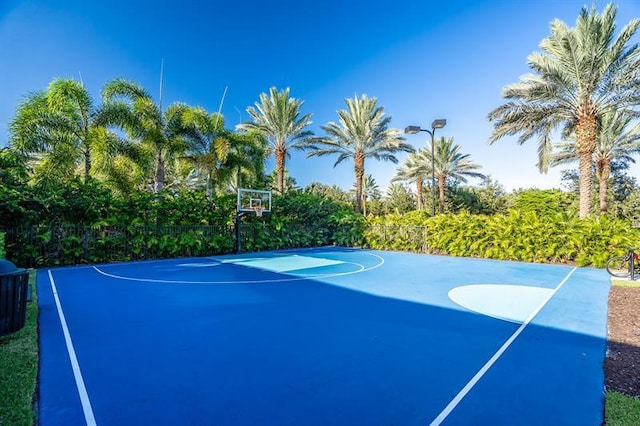 8520 Lewis River Rd, Delray Beach, FL 33446 - view of sport court with basketball hoop