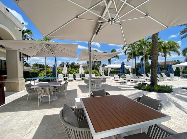 8520 Lewis River Rd, Delray Beach, FL 33446 - view of patio / terrace with outdoor dining area