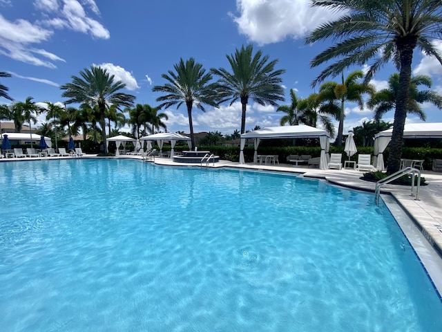 8520 Lewis River Rd, Delray Beach, FL 33446 - community pool featuring a gazebo