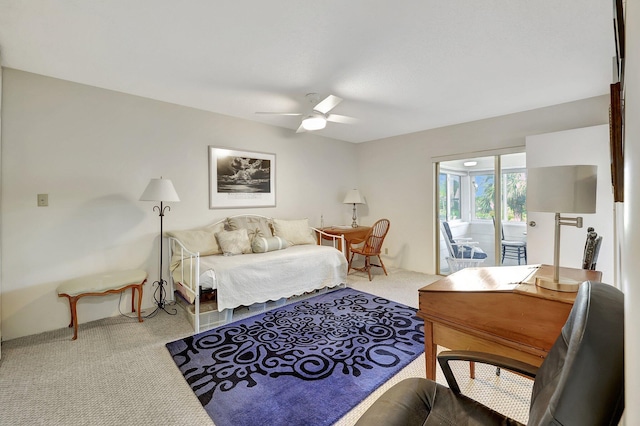 1800 SE Saint Lucie Blvd Unit 2-204, Stuart, FL 34996 - living area with carpet flooring and ceiling fan