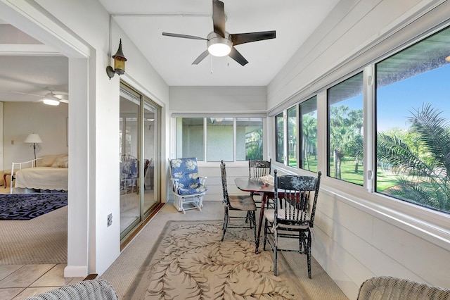 1800 SE Saint Lucie Blvd Unit 2-204, Stuart, FL 34996 - sunroom featuring a ceiling fan