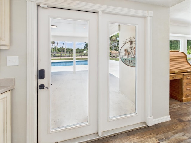 2045 SW 18th Ln, Okeechobee, FL 34974 - doorway with wood finished floors