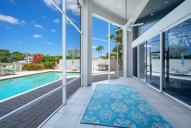 6051 NW 24th Ter, Boca Raton, FL 33496 - view of pool with a patio area and a fenced backyard