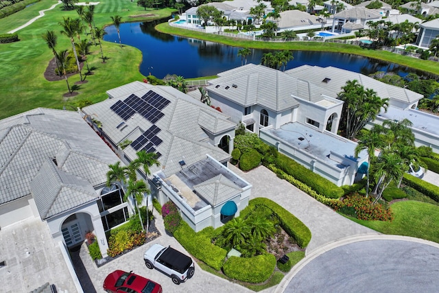 6051 NW 24th Ter, Boca Raton, FL 33496 - aerial perspective of suburban area featuring a large body of water and a local golf course