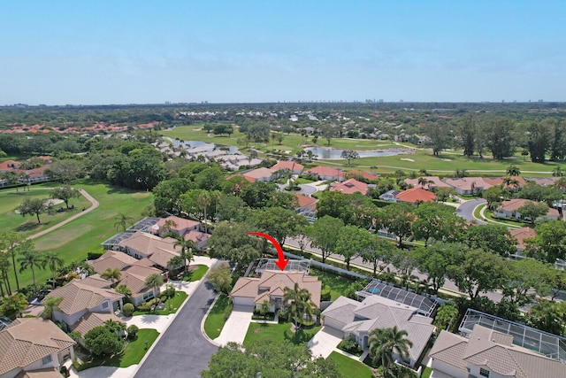 135 Eagleton Ct, Palm Beach Gardens, FL 33418 - aerial view of property and surrounding area with a golf course, a nearby body of water, and nearby suburban area