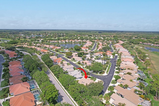 135 Eagleton Ct, Palm Beach Gardens, FL 33418 - aerial view of property and surrounding area featuring a nearby body of water and nearby suburban area