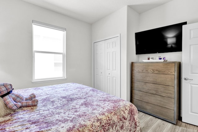 6020 Wild Olive Way, Vero Beach, FL 32966 - bedroom featuring light wood-style floors and a closet