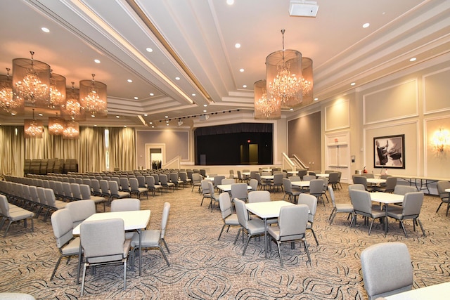 8273 Razorback Ct, Boynton Beach, FL 33473 - building lobby with recessed lighting and ornamental molding