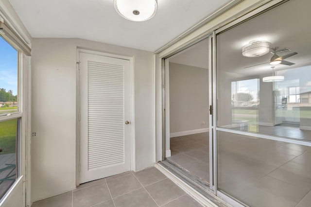 unfurnished sunroom featuring healthy amount of natural light