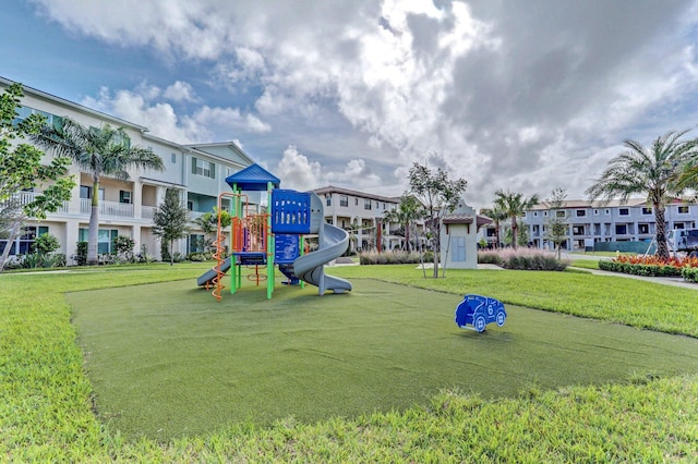 13444 Bernoulli Way, Palm Beach Gardens, FL 33418 - community playground featuring a residential view and a yard