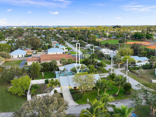 aerial view of residential area
