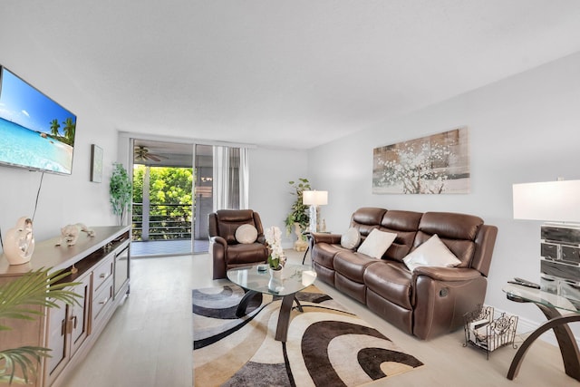 23247 Barwood Ln Unit 305, Boca Raton, FL 33428 - living room featuring light wood-style floors