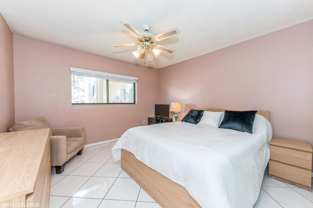 15324 Lakes Of Delray Blvd Unit 210, Delray Beach, FL 33484 - bedroom with light tile patterned floors and a ceiling fan