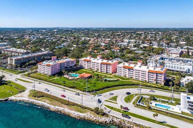 1040 Banyan Rd Unit 501C, Boca Raton, FL 33432 - drone / aerial view of a large body of water and apartment complex / building