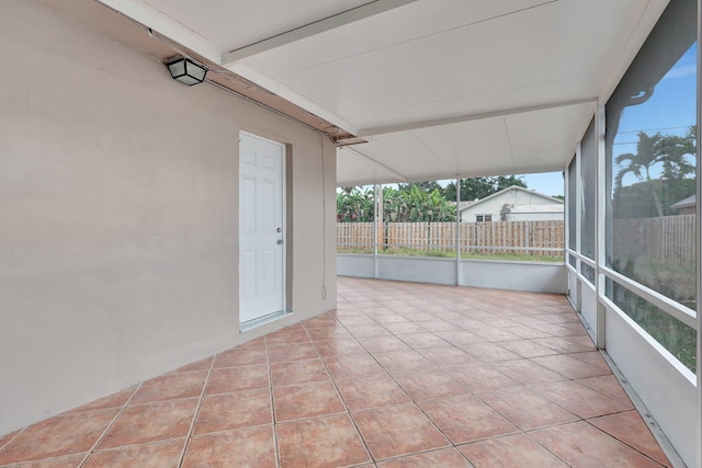 5305 Cleveland Rd, Delray Beach, FL 33484 - unfurnished sunroom with beamed ceiling