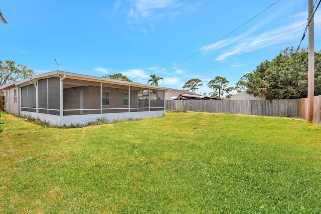 5305 Cleveland Rd, Delray Beach, FL 33484 - view of yard with a sunroom