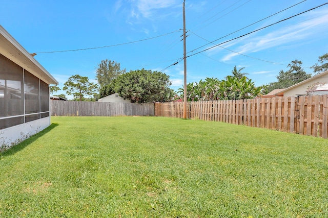 5305 Cleveland Rd, Delray Beach, FL 33484 - view of yard with a sunroom