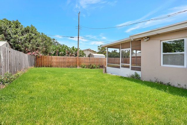 5305 Cleveland Rd, Delray Beach, FL 33484 - view of yard with a sunroom