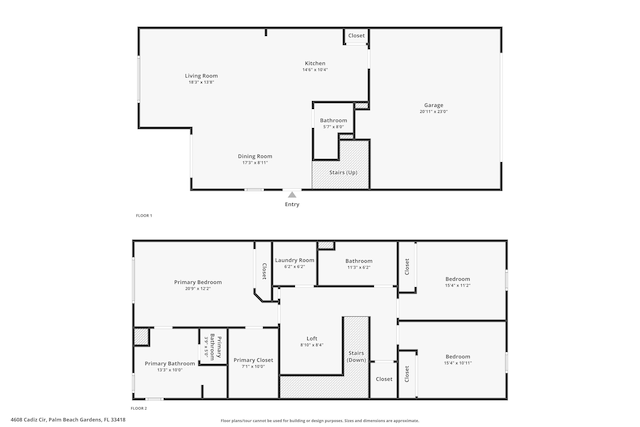 4608 Cadiz Cir, Palm Beach Gardens, FL 33418 - property floor plan