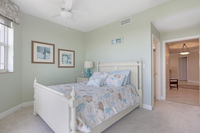 230 Ocean Grande Blvd Unit 501, Jupiter, FL 33477 - carpeted bedroom with baseboards and ceiling fan