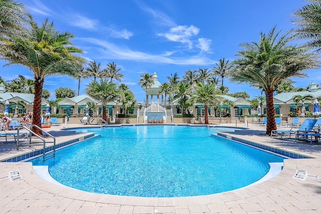 230 Ocean Grande Blvd Unit 501, Jupiter, FL 33477 - community pool with a patio area