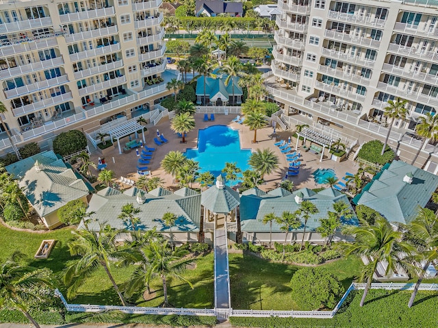230 Ocean Grande Blvd Unit 501, Jupiter, FL 33477 - bird's eye view of a pool and apartment complex