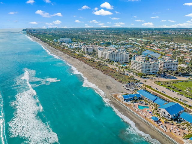 230 Ocean Grande Blvd Unit 501, Jupiter, FL 33477 - bird's eye view of waterfront with a beach
