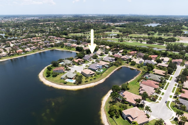 9413 Bristol Ridge Ct, West Palm Beach, FL 33411 - aerial view of property's location with a nearby body of water and nearby suburban area