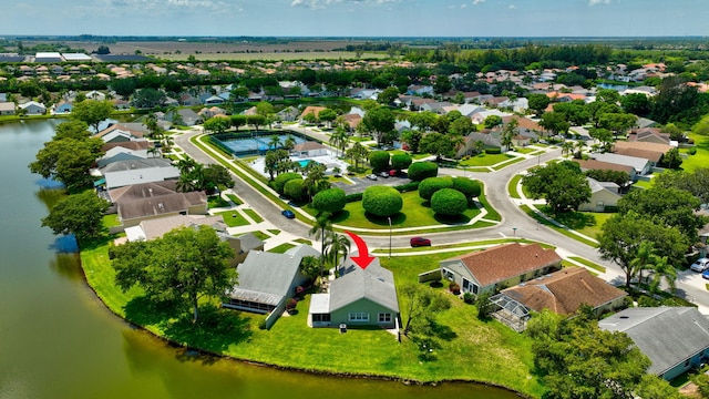 7780 Lake Champlain Ct, Delray Beach, FL 33446 - aerial perspective of suburban area with a large body of water