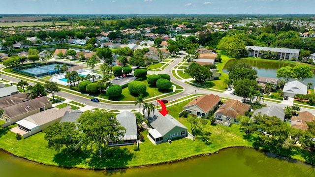 7780 Lake Champlain Ct, Delray Beach, FL 33446 - aerial perspective of suburban area with a large body of water
