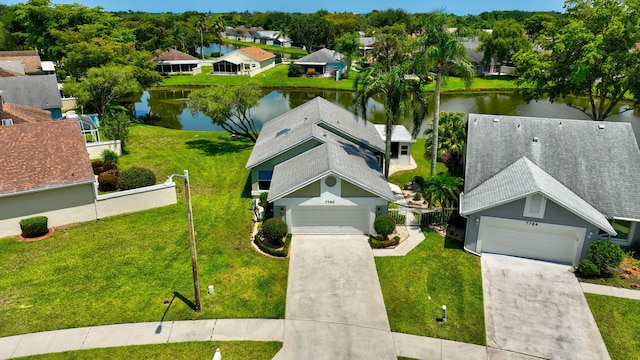 7780 Lake Champlain Ct, Delray Beach, FL 33446 - aerial perspective of suburban area featuring a nearby body of water